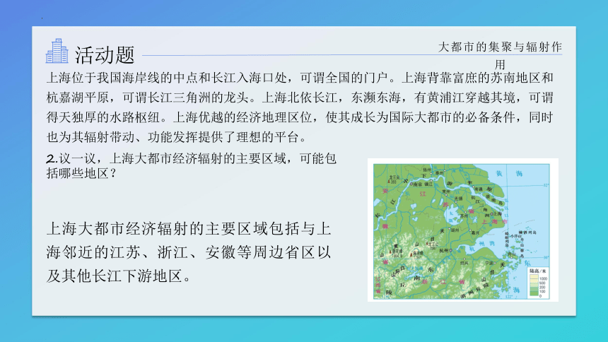 2.1大都市的辐射功能——以我国上海为例课件（共42张ppt）