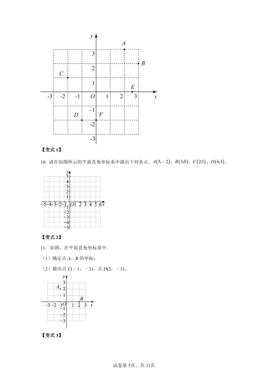 第七章 第02讲平面直角坐标系 同步学与练 （含解析）2023-2024学年数学人教版七年级下册
