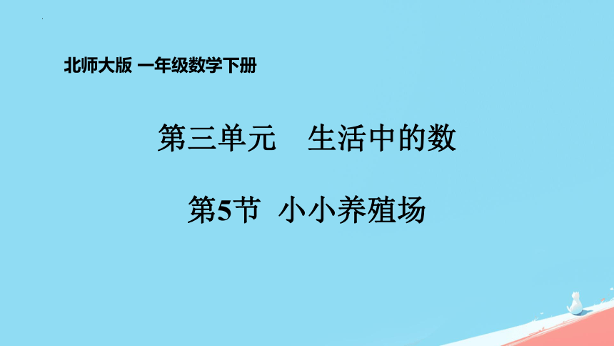 北师大版一年级数学下册小小养殖场（课件）(共17张PPT)