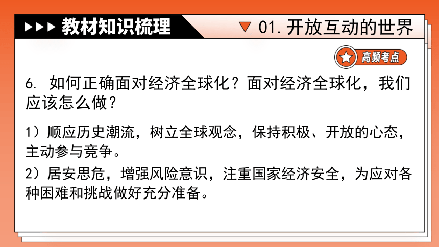 专题21《我们共同的世界》全国版道法2024年中考一轮复习课件【课件研究所】