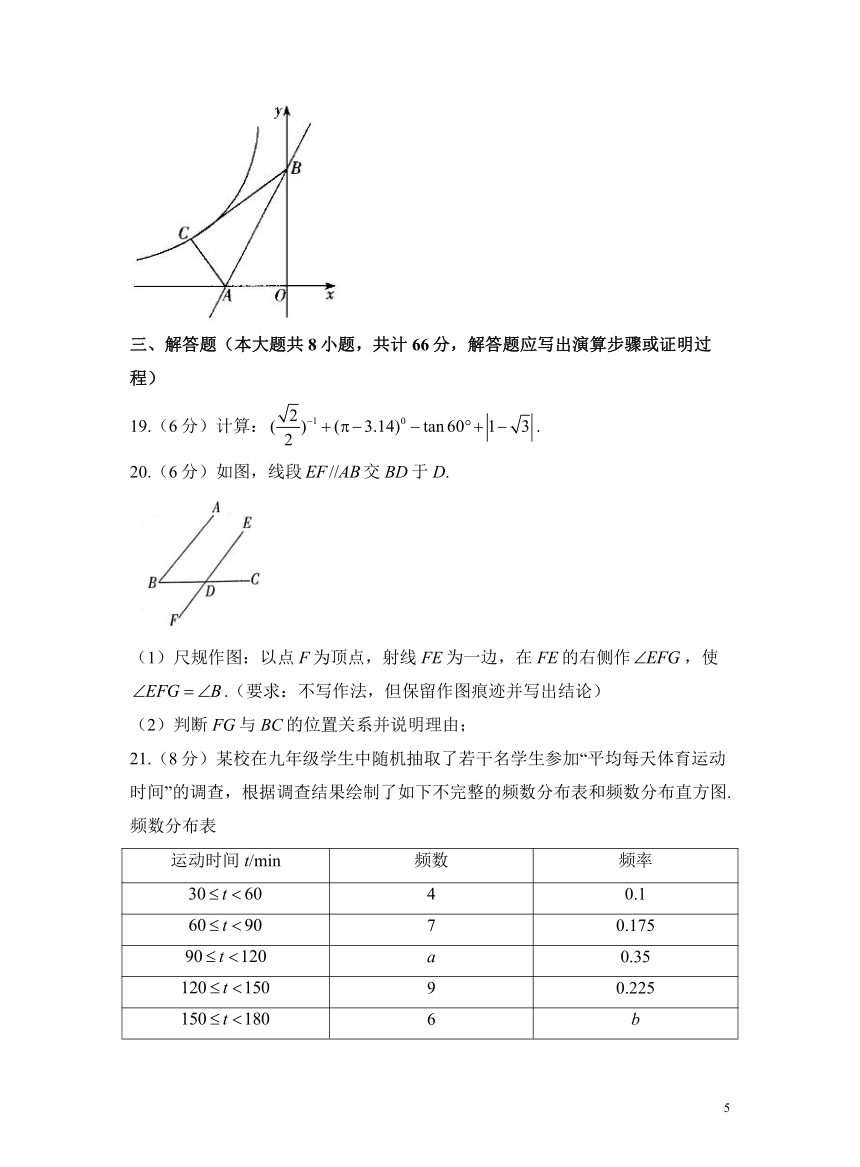 2022-2023学年北师大版九年级下学期开学摸底考试数学试卷B卷（含解析）