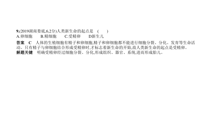 2023年中考生物复习专题★★生物的生殖和发育习题课件（共121张PPT）