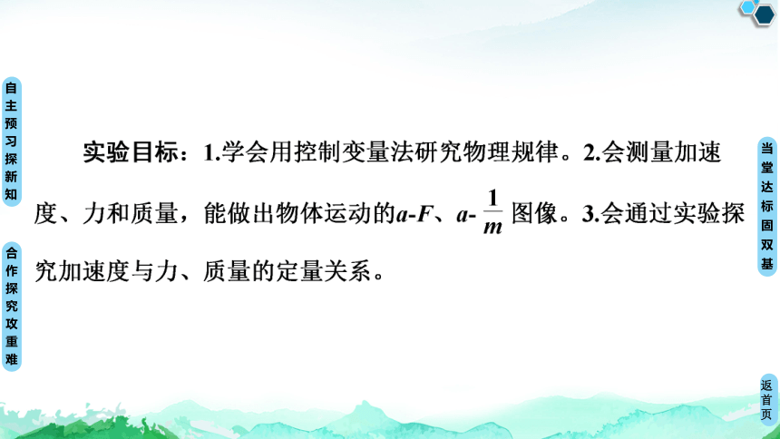 人教版（2019）高中物理 必修第一册4.2 实验：探究加速度与力、质量的关系课件