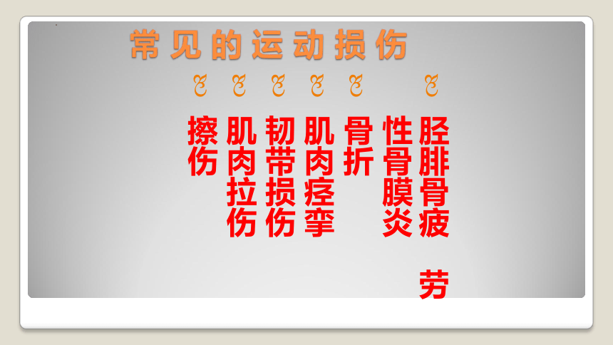 高一上学期体育与健康人教版 运动损伤的预防和处理 课件 (共30张PPT)