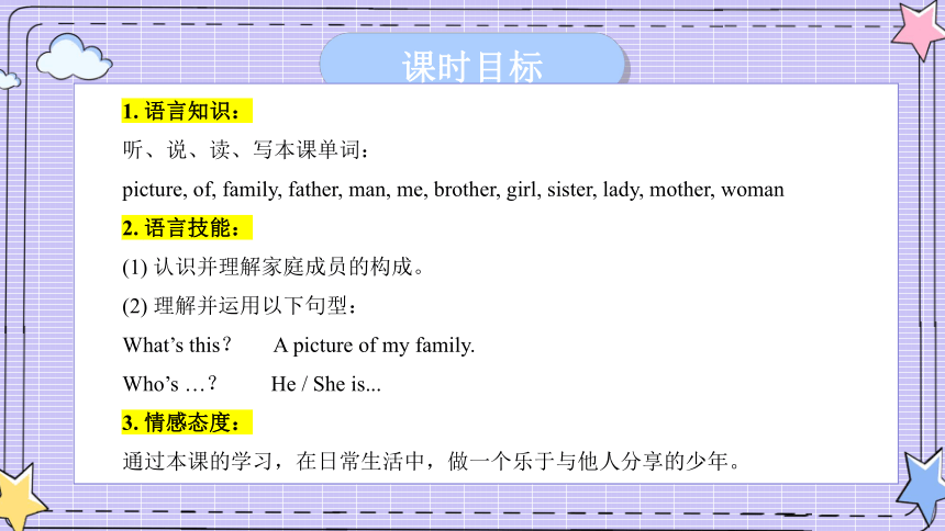 Module 4 Unit 7 A picture of my family  Lesson 1 P38-39课件(共54张PPT)