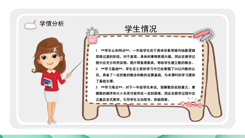 小学数学冀教版一年级下《数100以内的数》说课课件(共26张PPT)