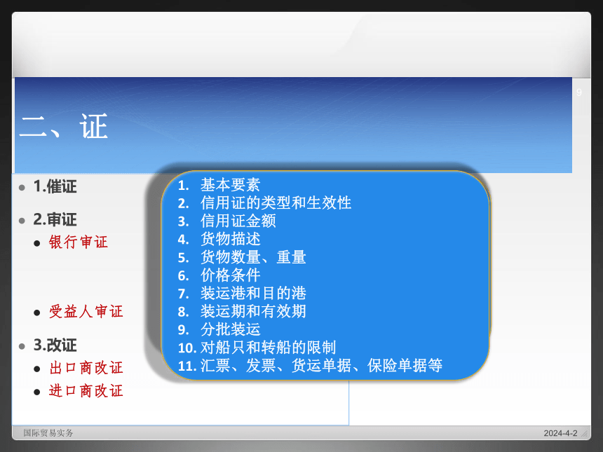 国际贸易实务（机械工业出版社）第19讲 贸易合同的履行 课件(共30张PPT)