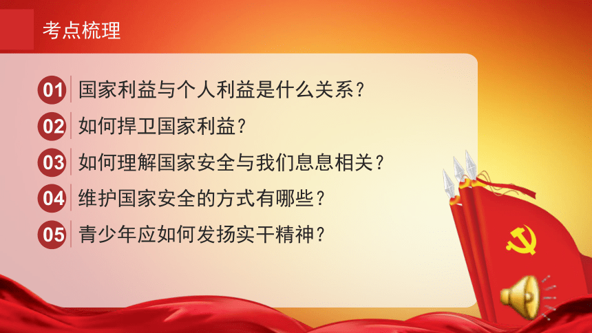 第四单元 维护国家利益 复习课件(共24张PPT)