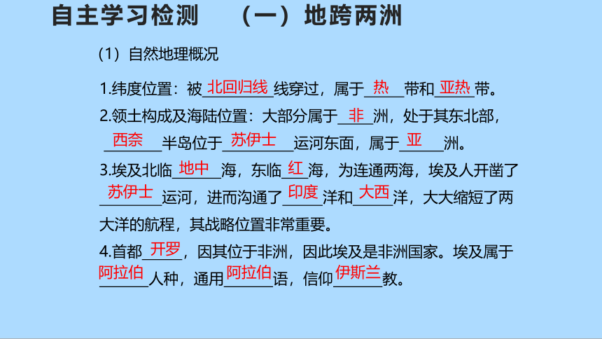 湘教版地理七年级下册8.2埃及课件(共30张PPT)