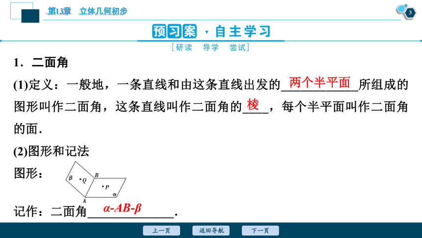 苏教版（2019）必修第二册第13章   立体几何图形   13.2.4　两平面垂直（共60张PPT）