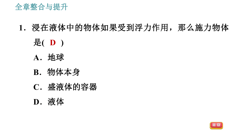 沪粤版八年级下册物理习题课件 第9章 全章整合与提升（59张）