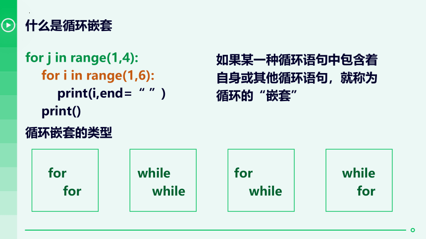 4.4.3 循环嵌套的应用 课件(共35张PPT) 2022-2023学年 粤教版（2019）高中信息技术 必修1