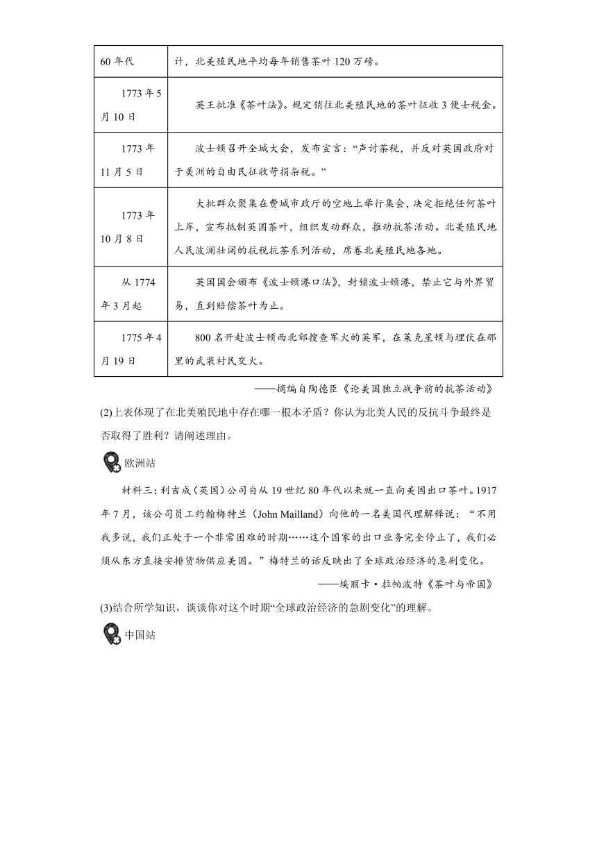 2024年广东省深圳市坪山区中考一模历史试题（含解析）