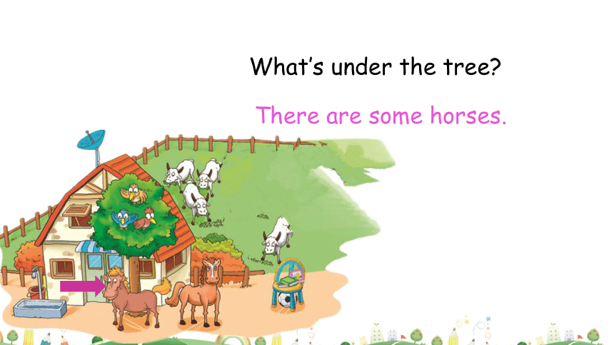 Lesson 10 There is a horse under the tree 第3课时课件(共26张PPT)