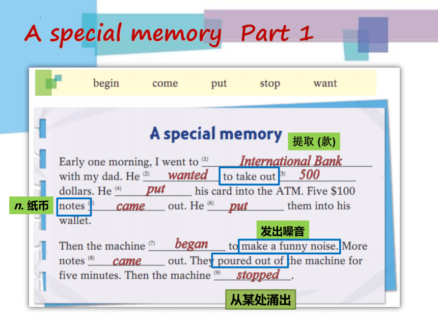 Module 4  Unit  7  Memory Writing课件(共15张PPT)