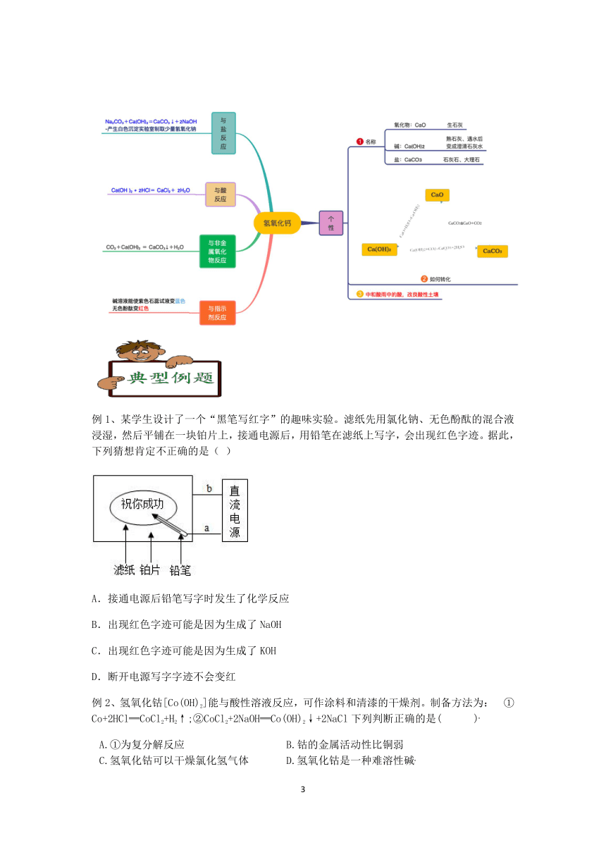 2023浙教版科学八升九暑期“快人一步”培优讲义（四）：常见的碱（1）【word，含答案】