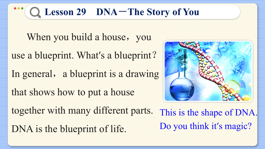 冀教版九年级上册 Unit 5 Lesson 29 DNA—The Story of You 课件（共41张PPT)