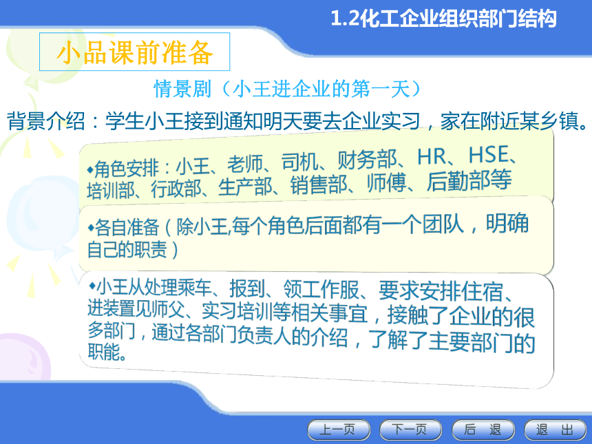 1.2化工企业组织部门结构 课件(共18张PPT)-《化学工艺概论 》同步教学（化工版）