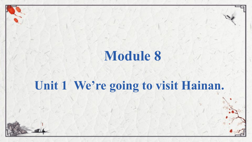 Module 8 Unit 1 We're going to visit Hainan.课件（共17张PPT)