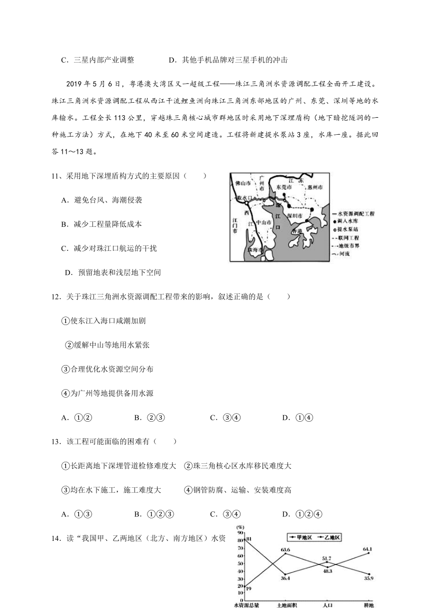 河北省鸡泽一中2020-2021学年高二上学期开学考试地理试题 Word版含答案