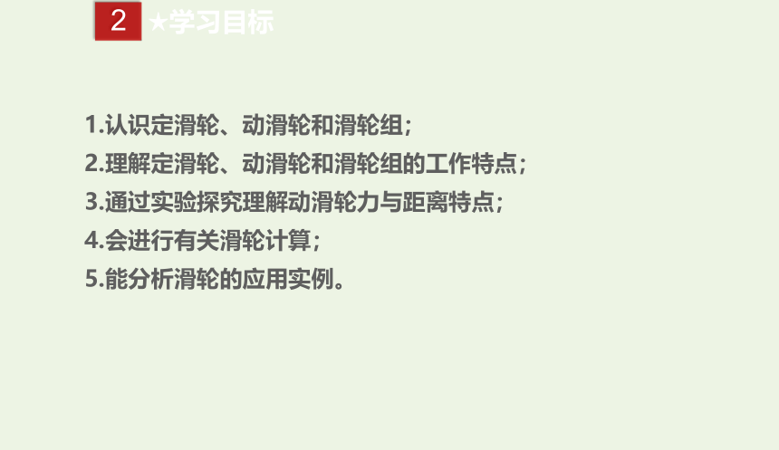 人教版八年级物理下册 12.2 滑轮课件(共21张PPT)