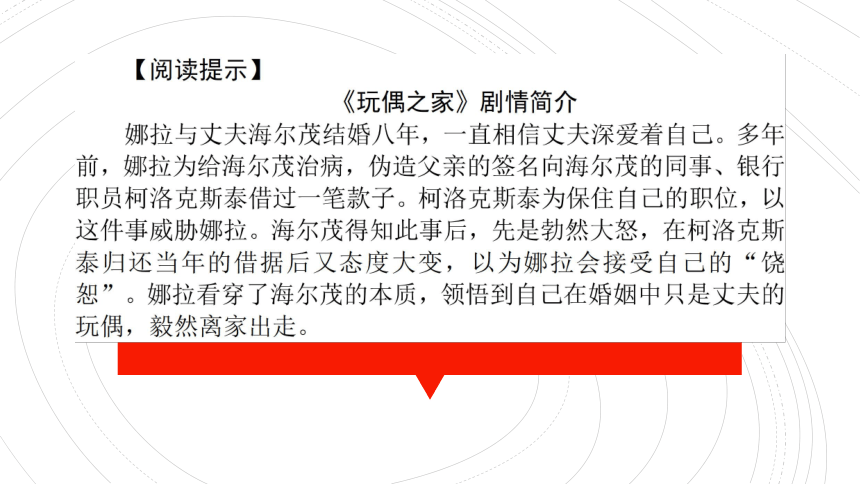 统编版高中语文选择性必修中册第四单元12 玩偶之家(节选) 课件（49张ppt）