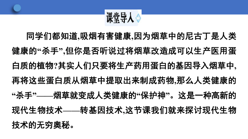 6.4 现代生物技术 课件(共24张PPT)  2023-2024学年初中生物冀少版八年级下册