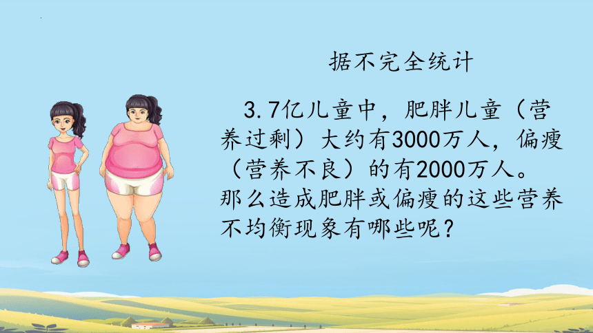 人教版四年级数学下册《营养午餐》课件(共21张PPT)