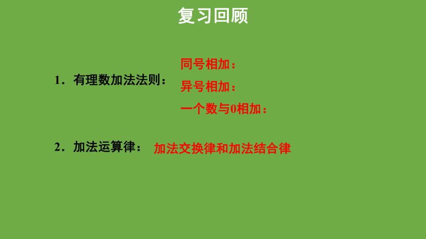 2.4.2有理数的加法(共22张PPT)课件  北师大版数学 七年级上册