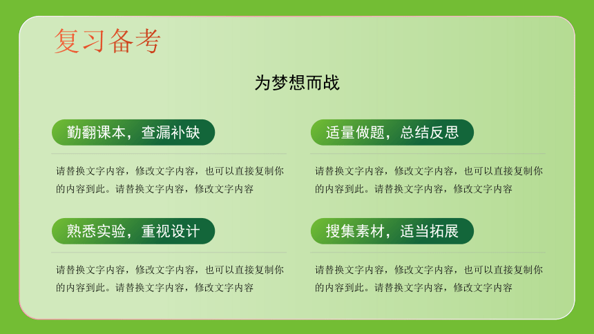 冲刺高考 为梦想而战 课件(共26张PPT)