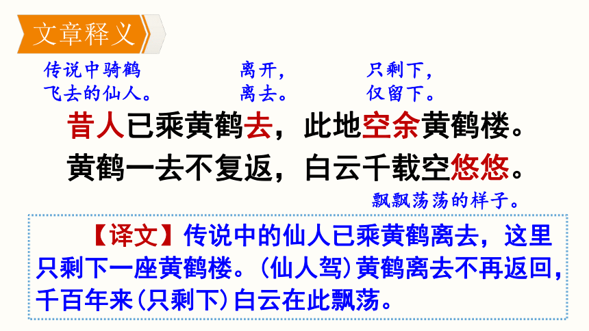 部编版语文八年级上册 《唐诗五首》-《黄鹤楼》 课件 (共22张PPT)