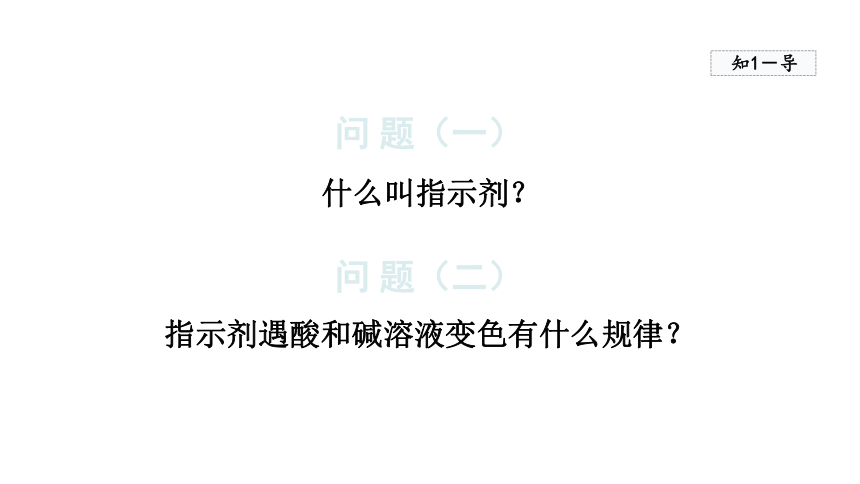 10.1.1 酸碱与酸碱指示剂作用  课件   人教版九年级下册化学   (共23张PPT)