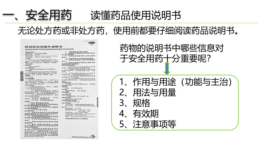 8.2  用药与急救（第1课时）课件(共25张PPT+内嵌视频1个)2022-2023学年人教版生物八年级下册