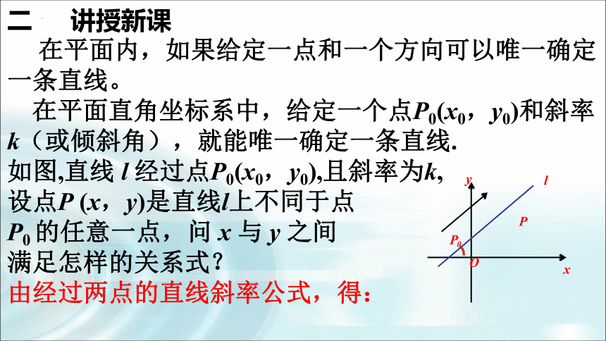 数学人教A版（2019）选择性必修第一册2.2.1 直线的点斜式方程 课件（共15张ppt）