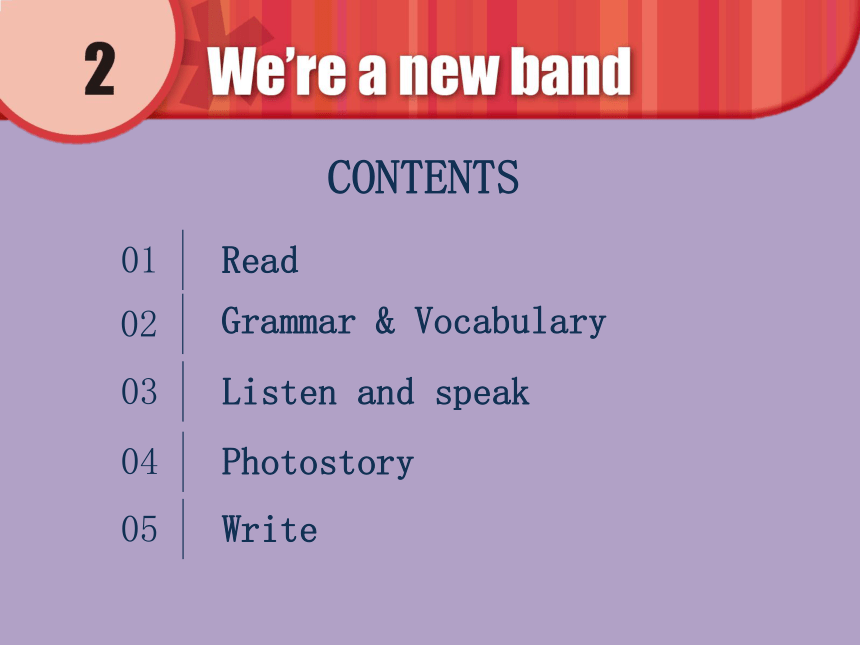 Unit2 We’re a new band. Lesson1课件(共10张ppt)