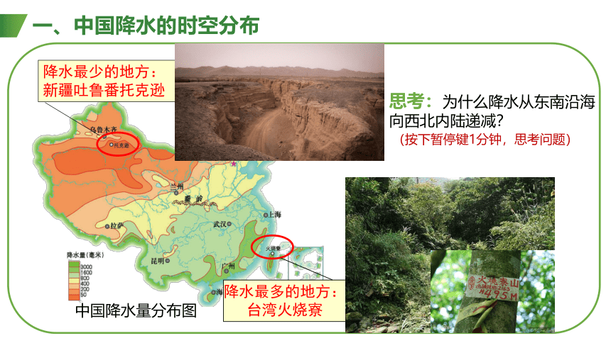 2.2中国的气候第二课时.降水 课件  2021-2022学年八年级上册湘教版地理 （22张PPT）