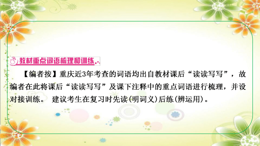 2024年中考语文 考点二 词语的理解与运用 课件(共78张PPT)（重庆专用）