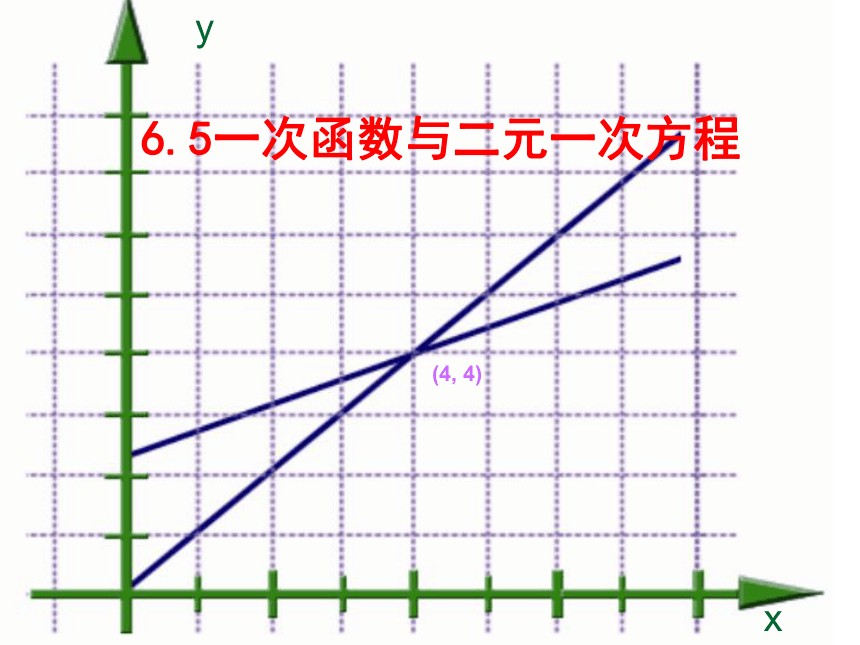 苏科版八年级数学上册 6.5 一次函数与二元一次方程课件（17张）