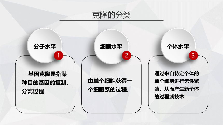 选修三 第二章 第一节 什么是克隆 课件（15张）