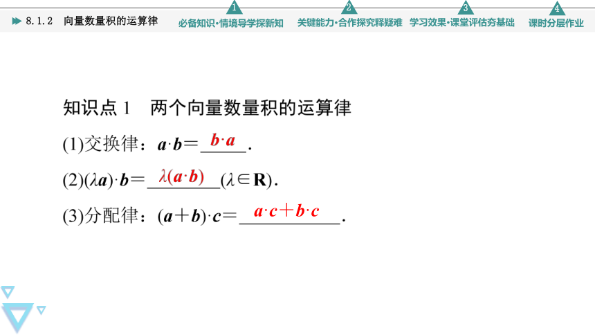 第8章 8.1.2 向量数量积的运算律 课件（共50张PPT）