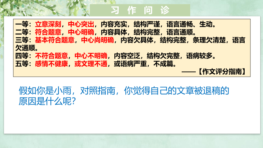 2022届高考语文三轮专项复习：作文立意升格指导课件（32张PPT）