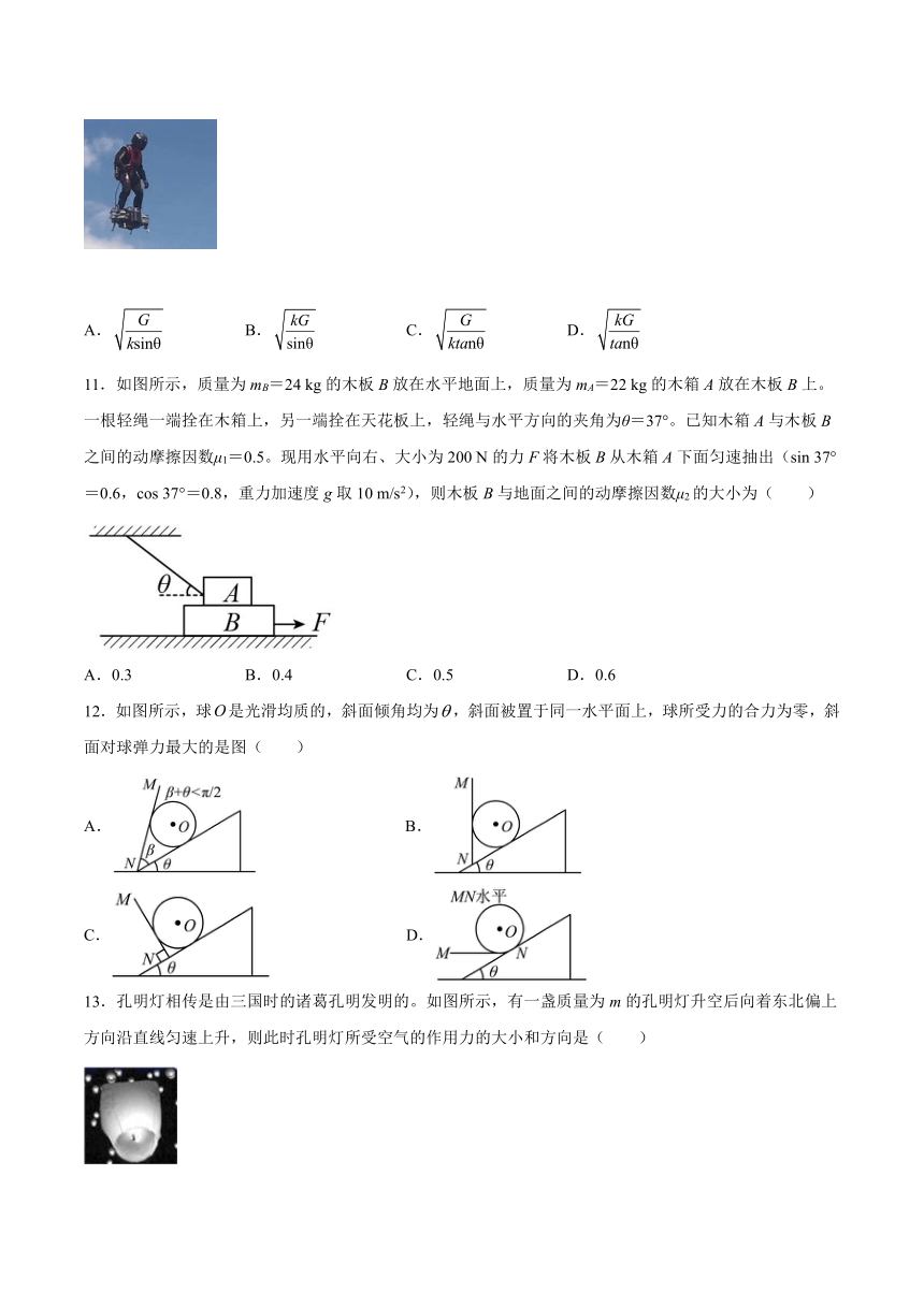 3.5共点力的平衡（同步训练）（Word版含答案）