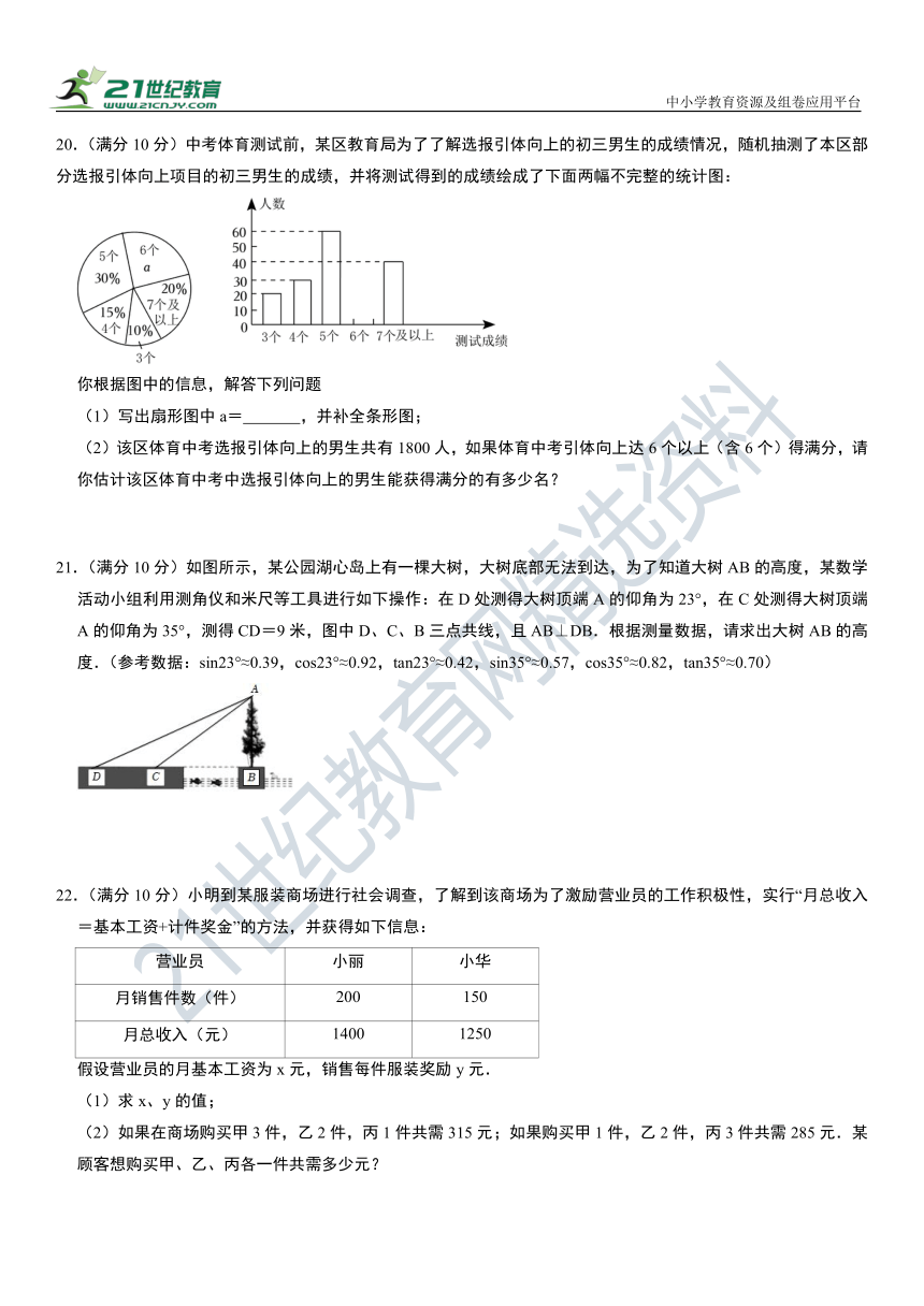 贵州省2023年中考数学模拟考试黑马卷（含解析）
