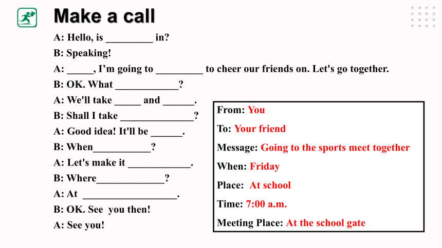 （新课标）Unit 1 Playing Sports Topic 3 The school sports meet is coming Section D课件(共29张PPT)+内嵌音视频