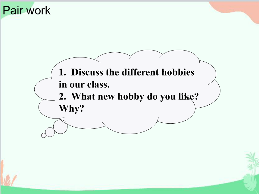 Unit 7 Enjoy Your Hobby Lesson 38 Hobbies Are Fun！  2 课件(共16张PPT)