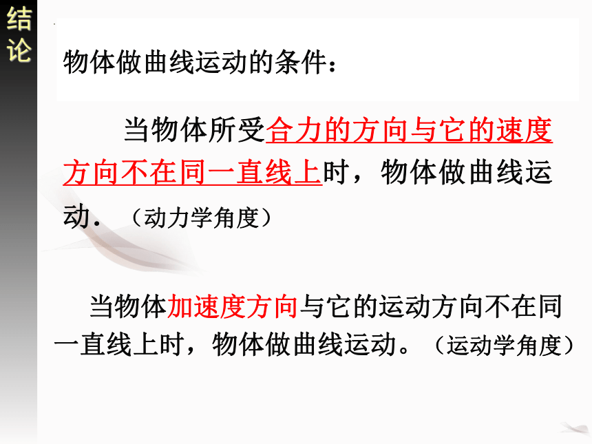 5.1曲线运动课件 (共22张PPT)高一下学期物理人教版必修2