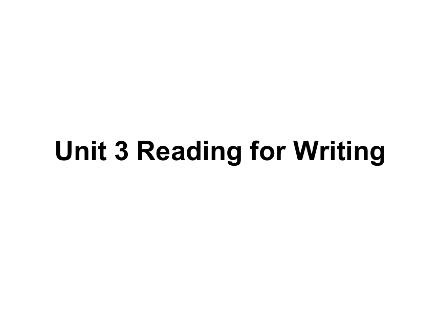 人教版（2019）必修第一册Unit 3 Sports and fitness reading for writing 课件 (共21张PPT)