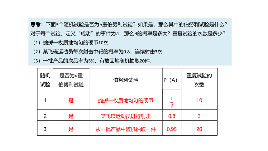 高中数学选择性必修第三册RJ·A--7.4 二项分布与超几何分布-7.4.1 二项分布  课件（共21张PPT）