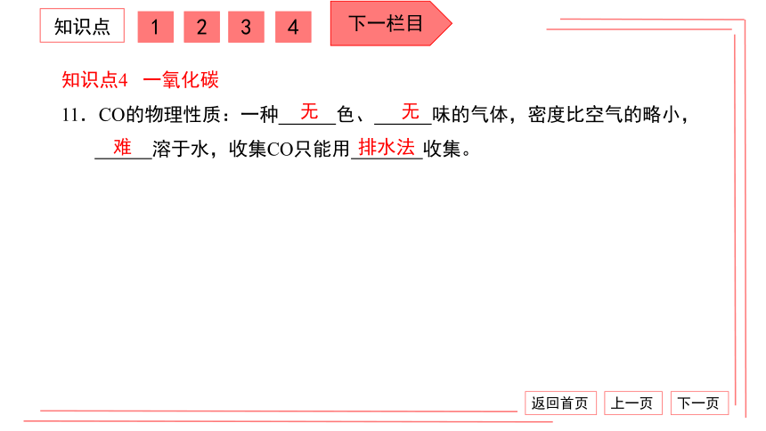 【期末复习】人教版化学九上 第六单元 碳和碳的氧化物 复习卷 习题课件