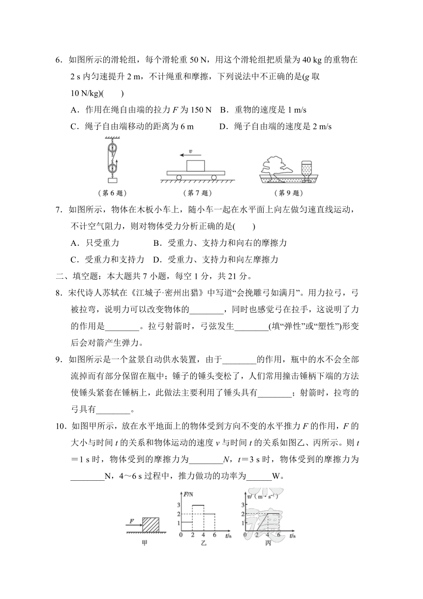 人教版物理八年级下册期末综合素质评价（含答案）